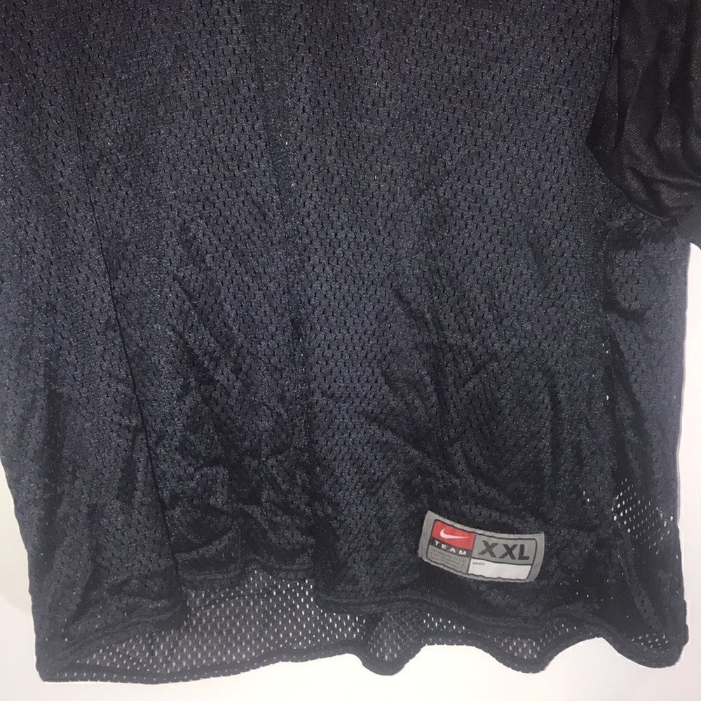 Nike Team Mens XXL Black Mesh Football Practice Jersey V-Neck Short Sleeve - Picture 2 of 11